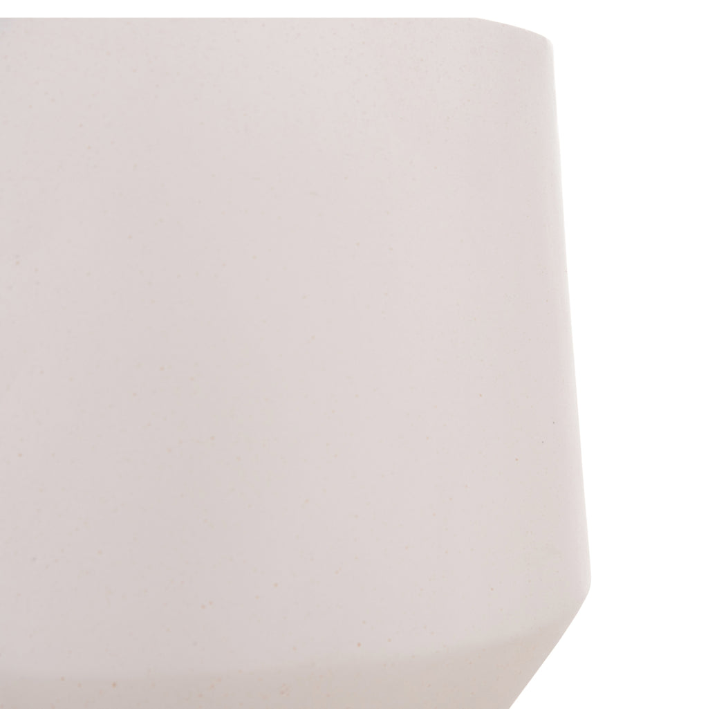 ΓΛΑΣΤΡΑ ΕΣΩΤ.ΧΩΡΟΥ QUAN HM4680.02L FIBER CEMENT ΛΕΥΚΟ--ΒΑΣΗ TEAK Φ38x62Υεκ