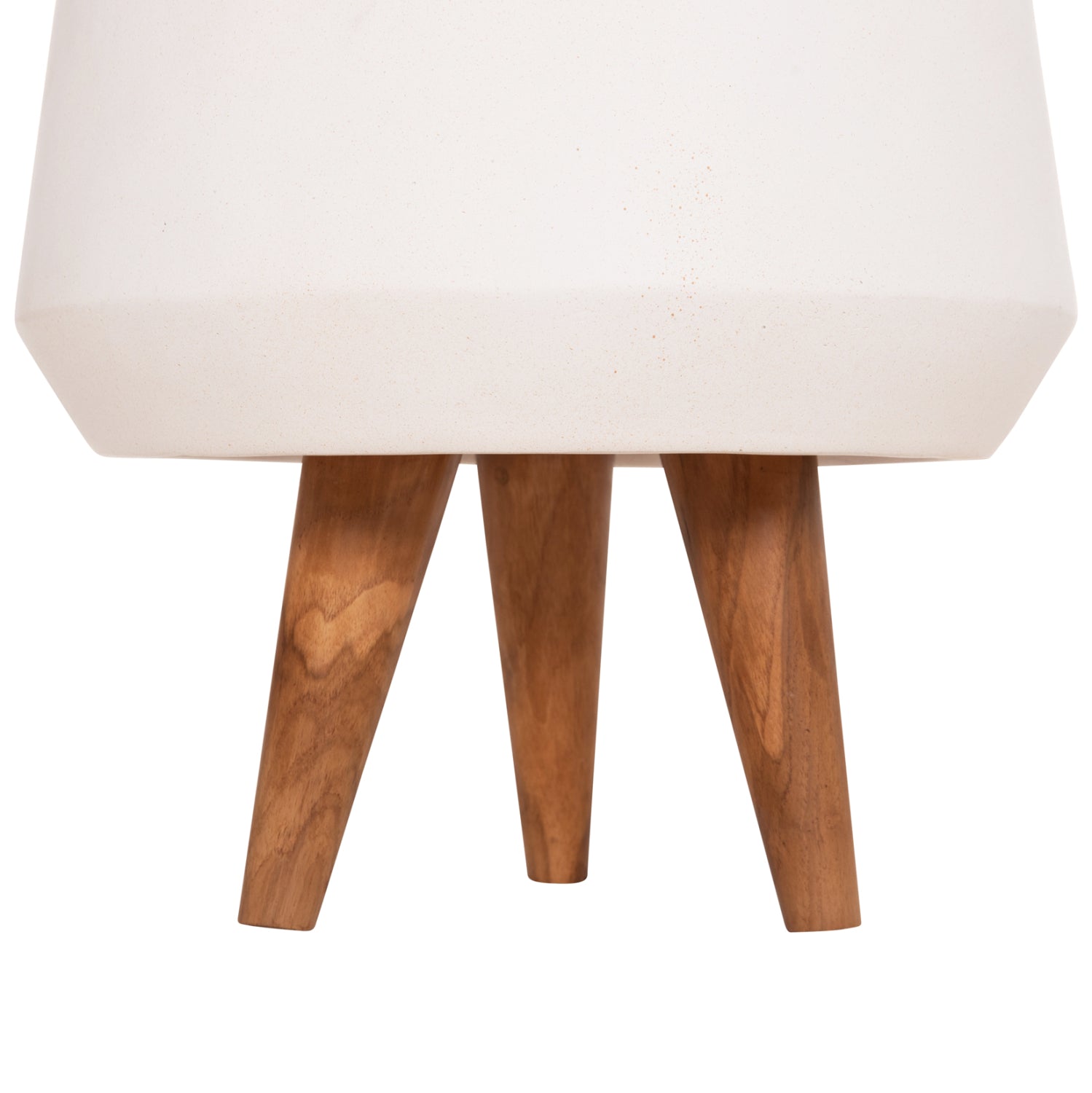 ΓΛΑΣΤΡΑ ΕΣΩΤ.ΧΩΡΟΥ QUAN HM4680.02S FIBER CEMENT ΛΕΥΚΟ--ΒΑΣΗ TEAK Φ37x36Υεκ