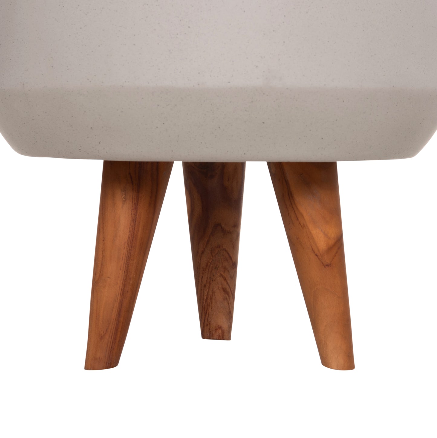 ΓΛΑΣΤΡΑ ΕΣΩΤ.ΧΩΡΟΥ QUAN HM4680.03S FIBER CEMENT ΓΚΡΙ--ΒΑΣΗ TEAK Φ37x36Υεκ