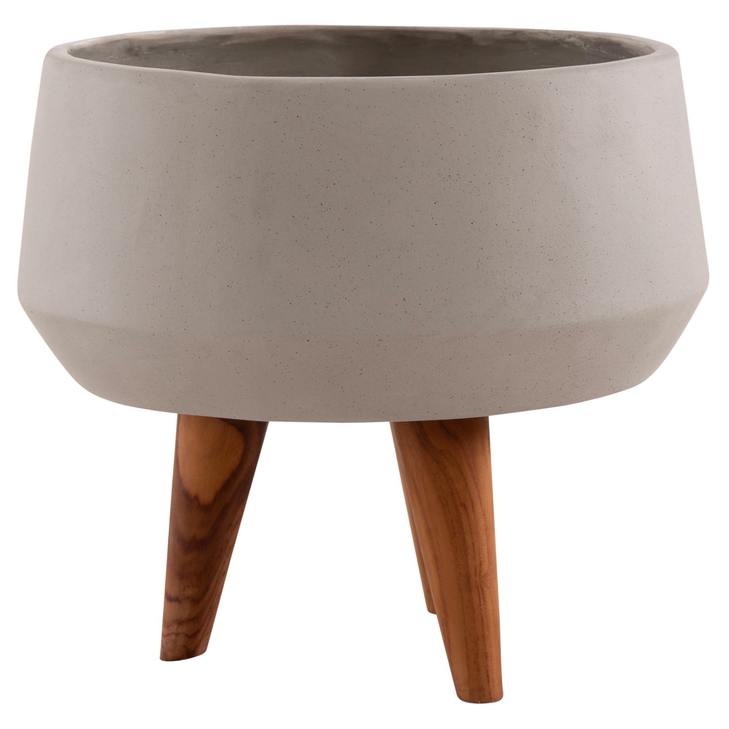 ΓΛΑΣΤΡΑ ΕΣΩΤ.ΧΩΡΟΥ QUAN HM4680.03S FIBER CEMENT ΓΚΡΙ--ΒΑΣΗ TEAK Φ37x36Υεκ