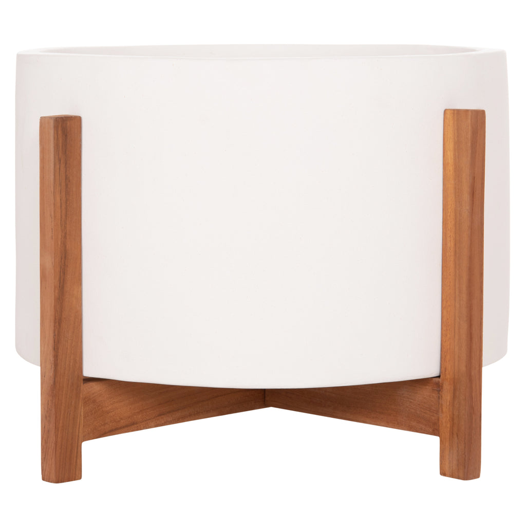 ΓΛΑΣΤΡΑ ΕΣΩΤ.ΧΩΡΟΥ HOFF HM4682.02L FIBER CEMENT ΛΕΥΚΟ-TEAK ΒΑΣΗ Φ50x35Υεκ