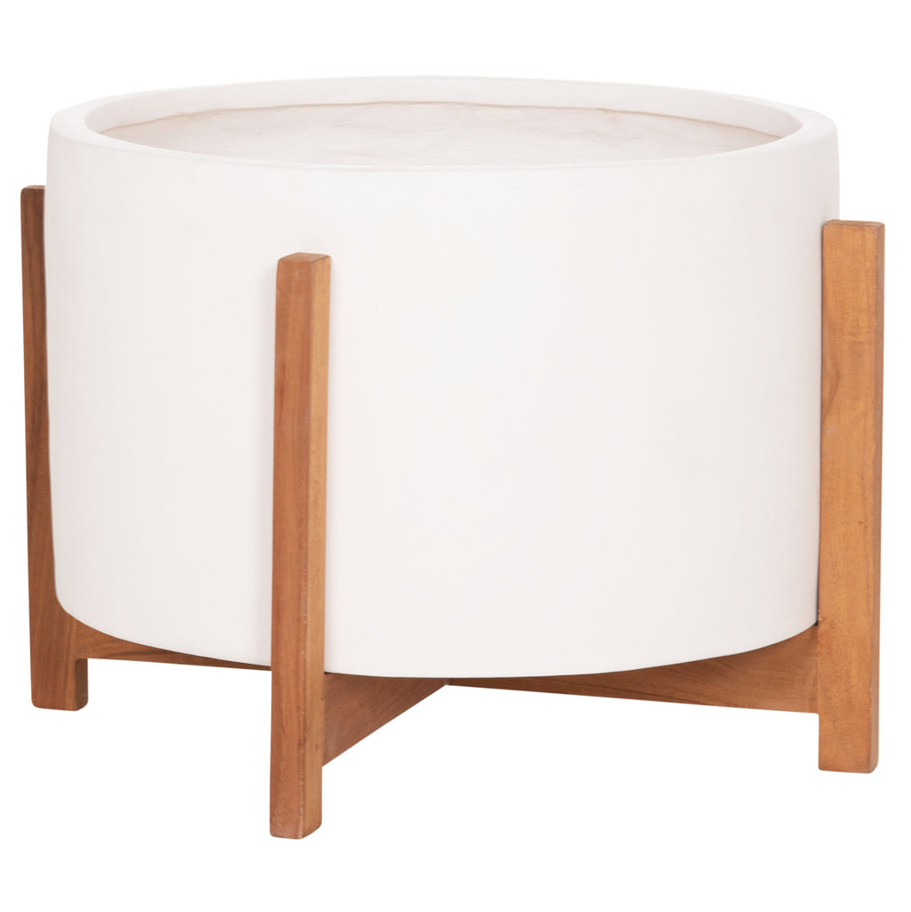 ΓΛΑΣΤΡΑ ΕΣΩΤ.ΧΩΡΟΥ HOFF HM4682.02L FIBER CEMENT ΛΕΥΚΟ-TEAK ΒΑΣΗ Φ50x35Υεκ