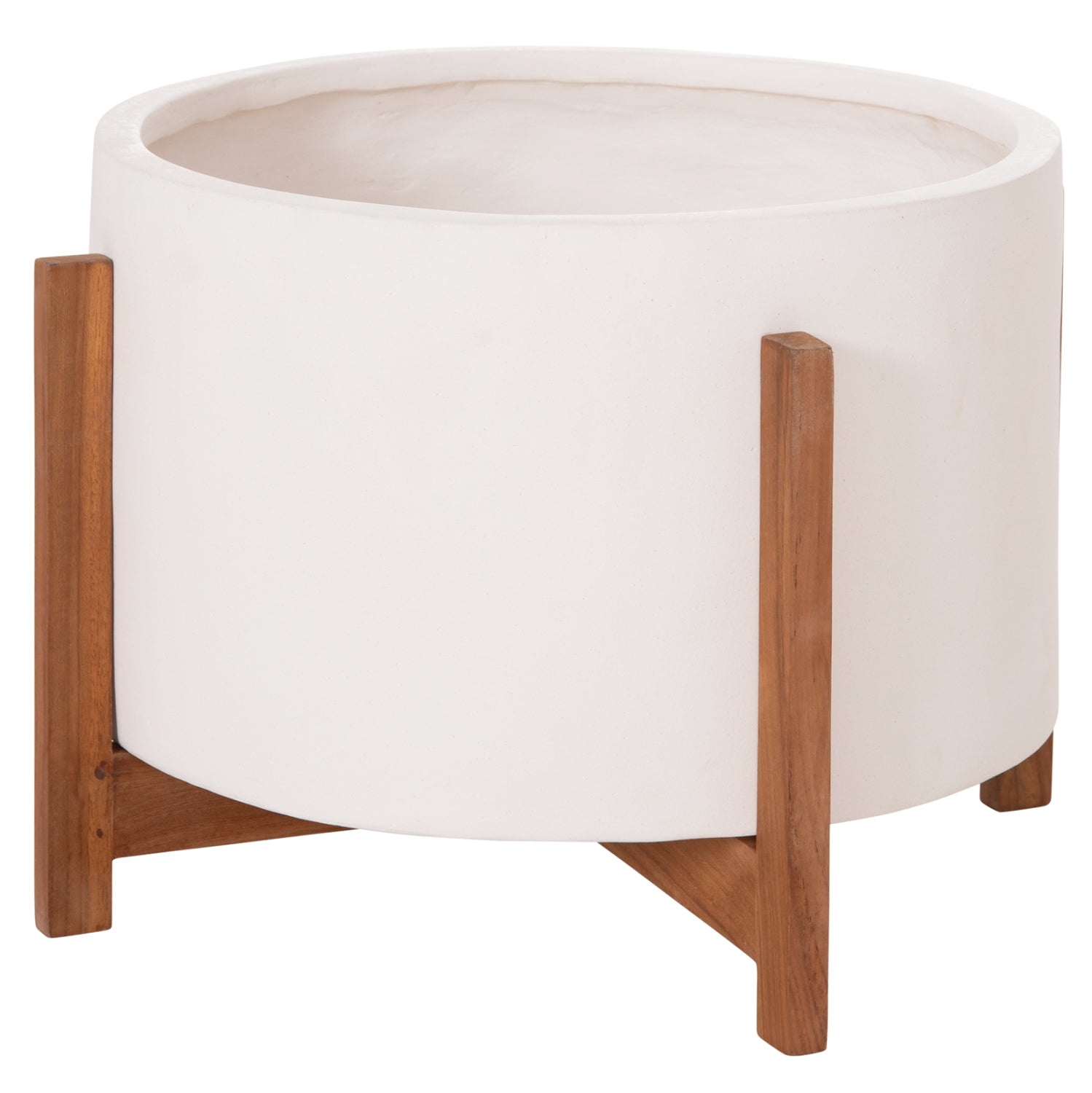 ΓΛΑΣΤΡΑ ΕΣΩΤ.ΧΩΡΟΥ HOFF HM4682.02L FIBER CEMENT ΛΕΥΚΟ-TEAK ΒΑΣΗ Φ50x35Υεκ
