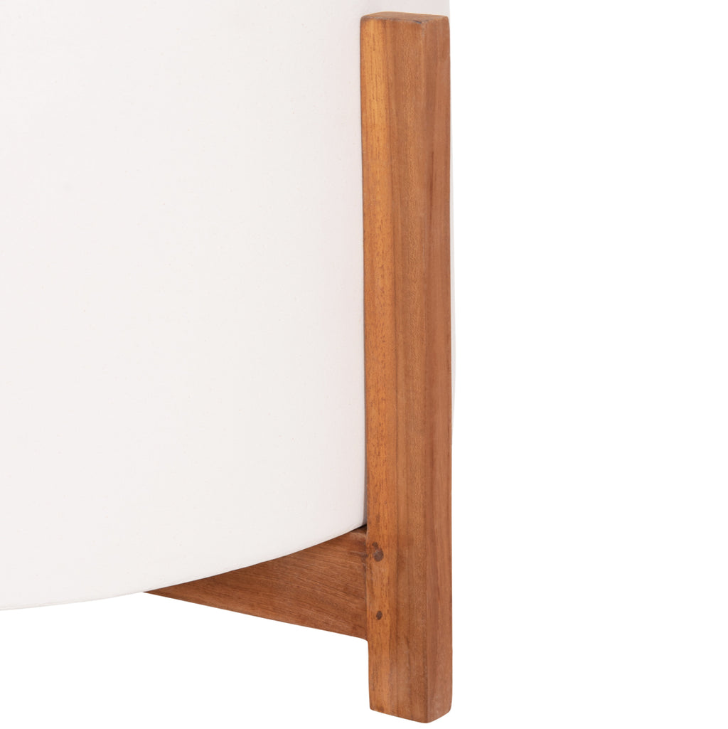 ΓΛΑΣΤΡΑ ΕΣΩΤ.ΧΩΡΟΥ HOFF HM4682.02L FIBER CEMENT ΛΕΥΚΟ-TEAK ΒΑΣΗ Φ50x35Υεκ