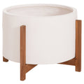 ΓΛΑΣΤΡΑ ΕΣΩΤ.ΧΩΡΟΥ HOFF HM4682.02L FIBER CEMENT ΛΕΥΚΟ-TEAK ΒΑΣΗ Φ50x35Υεκ