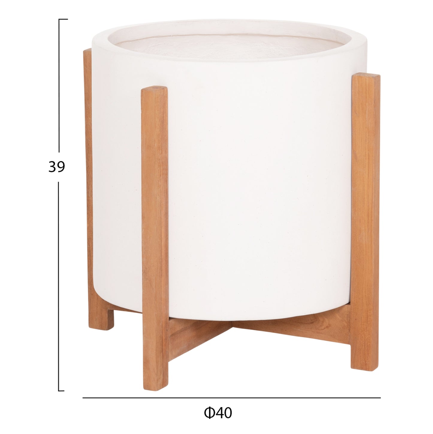 ΓΛΑΣΤΡΑ ΕΣΩΤ.ΧΩΡΟΥ HOFF HM4682.02M FIBER CEMENT ΛΕΥΚΟ-TEAK ΒΑΣΗ Φ40x39Υεκ