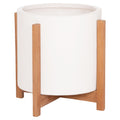 ΓΛΑΣΤΡΑ ΕΣΩΤ.ΧΩΡΟΥ HOFF HM4682.02M FIBER CEMENT ΛΕΥΚΟ-TEAK ΒΑΣΗ Φ40x39Υεκ