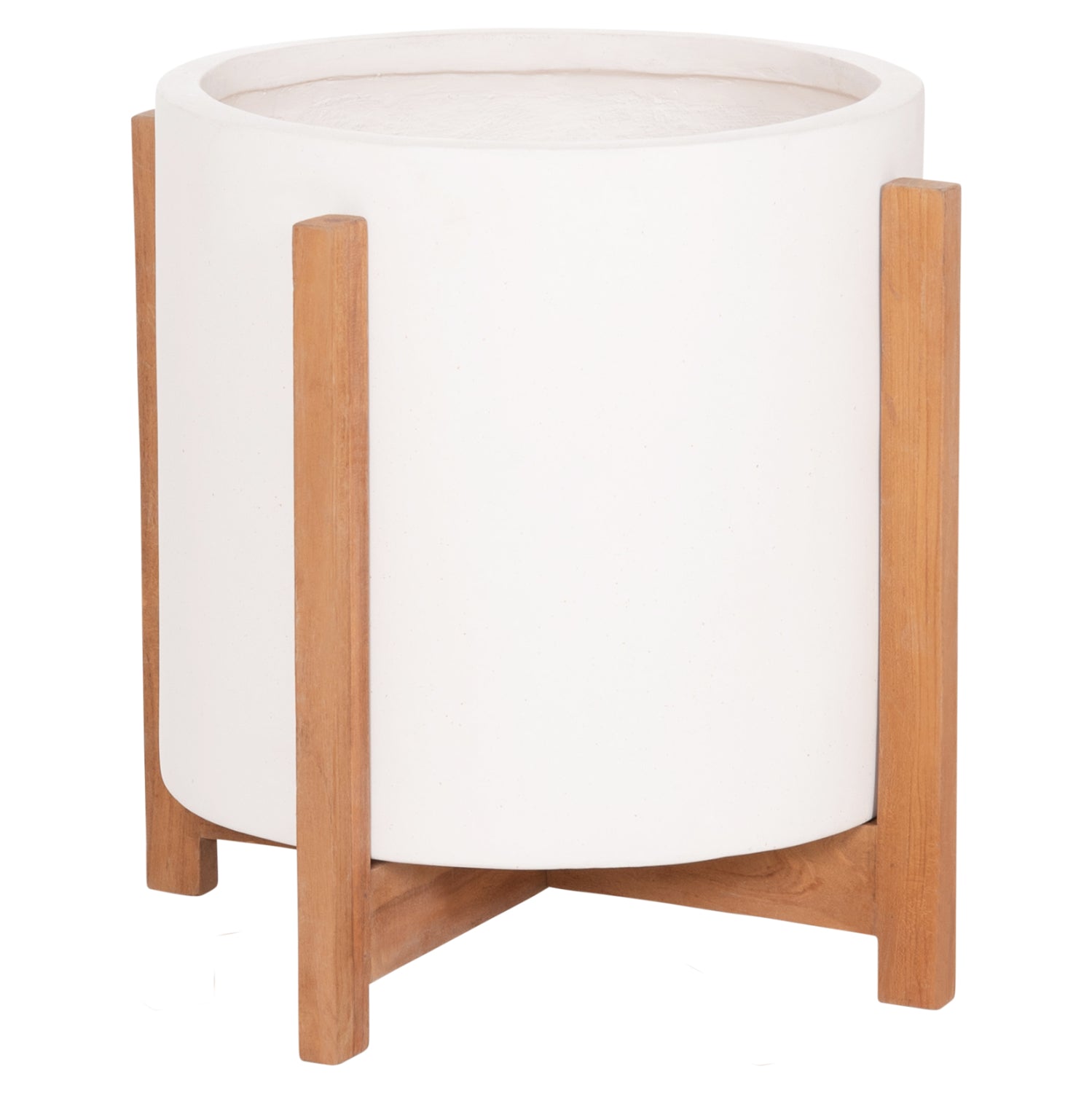 ΓΛΑΣΤΡΑ ΕΣΩΤ.ΧΩΡΟΥ HOFF HM4682.02M FIBER CEMENT ΛΕΥΚΟ-TEAK ΒΑΣΗ Φ40x39Υεκ