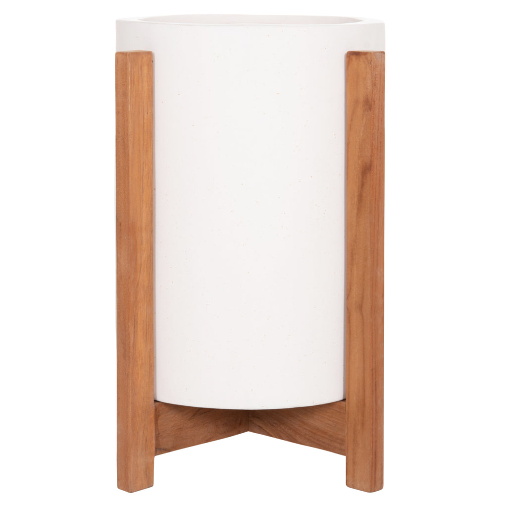 ΓΛΑΣΤΡΑ ΕΣΩΤ.ΧΩΡΟΥ HOFF HM4682.02S FIBER CEMENT ΛΕΥΚΟ-TEAK ΒΑΣΗ Φ33x42Υεκ