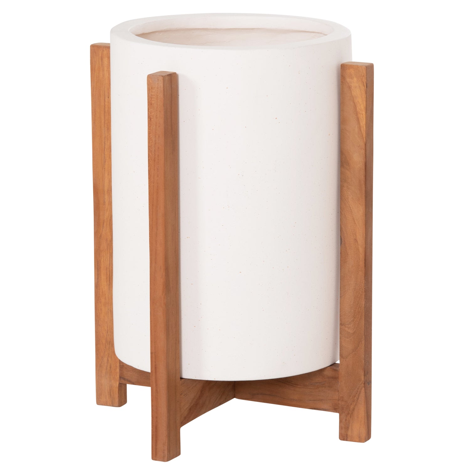 ΓΛΑΣΤΡΑ ΕΣΩΤ.ΧΩΡΟΥ HOFF HM4682.02S FIBER CEMENT ΛΕΥΚΟ-TEAK ΒΑΣΗ Φ33x42Υεκ
