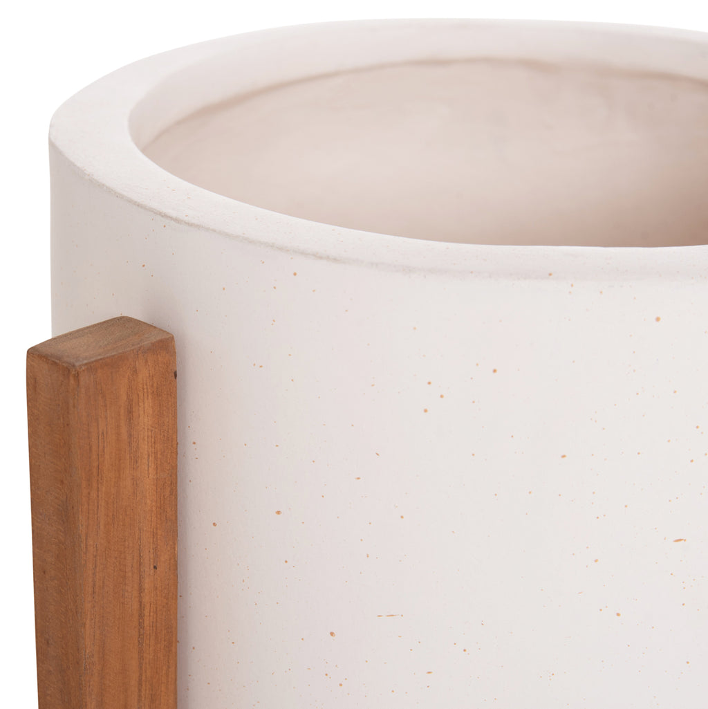 ΓΛΑΣΤΡΑ ΕΣΩΤ.ΧΩΡΟΥ HOFF HM4682.02S FIBER CEMENT ΛΕΥΚΟ-TEAK ΒΑΣΗ Φ33x42Υεκ