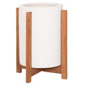ΓΛΑΣΤΡΑ ΕΣΩΤ.ΧΩΡΟΥ HOFF HM4682.02S FIBER CEMENT ΛΕΥΚΟ-TEAK ΒΑΣΗ Φ33x42Υεκ