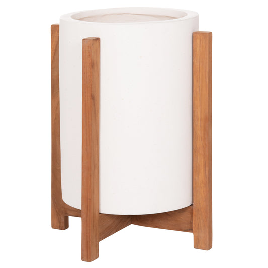 ΓΛΑΣΤΡΑ ΕΣΩΤ.ΧΩΡΟΥ HOFF HM4682.02S FIBER CEMENT ΛΕΥΚΟ-TEAK ΒΑΣΗ Φ33x42Υεκ