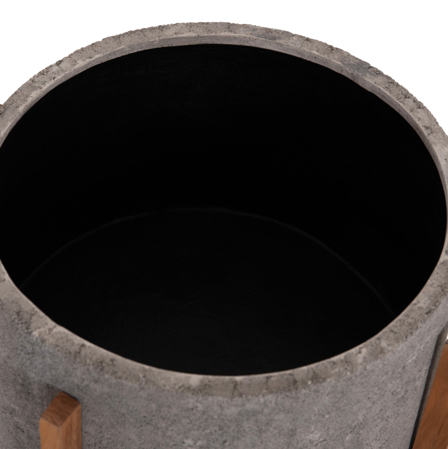 ΓΛΑΣΤΡΑ ΕΣΩΤ.ΧΩΡΟΥ HOFF HM4682.03L FIBER CEMENT ΓΚΡΙ-TEAK ΒΑΣΗ Φ50x35Υεκ