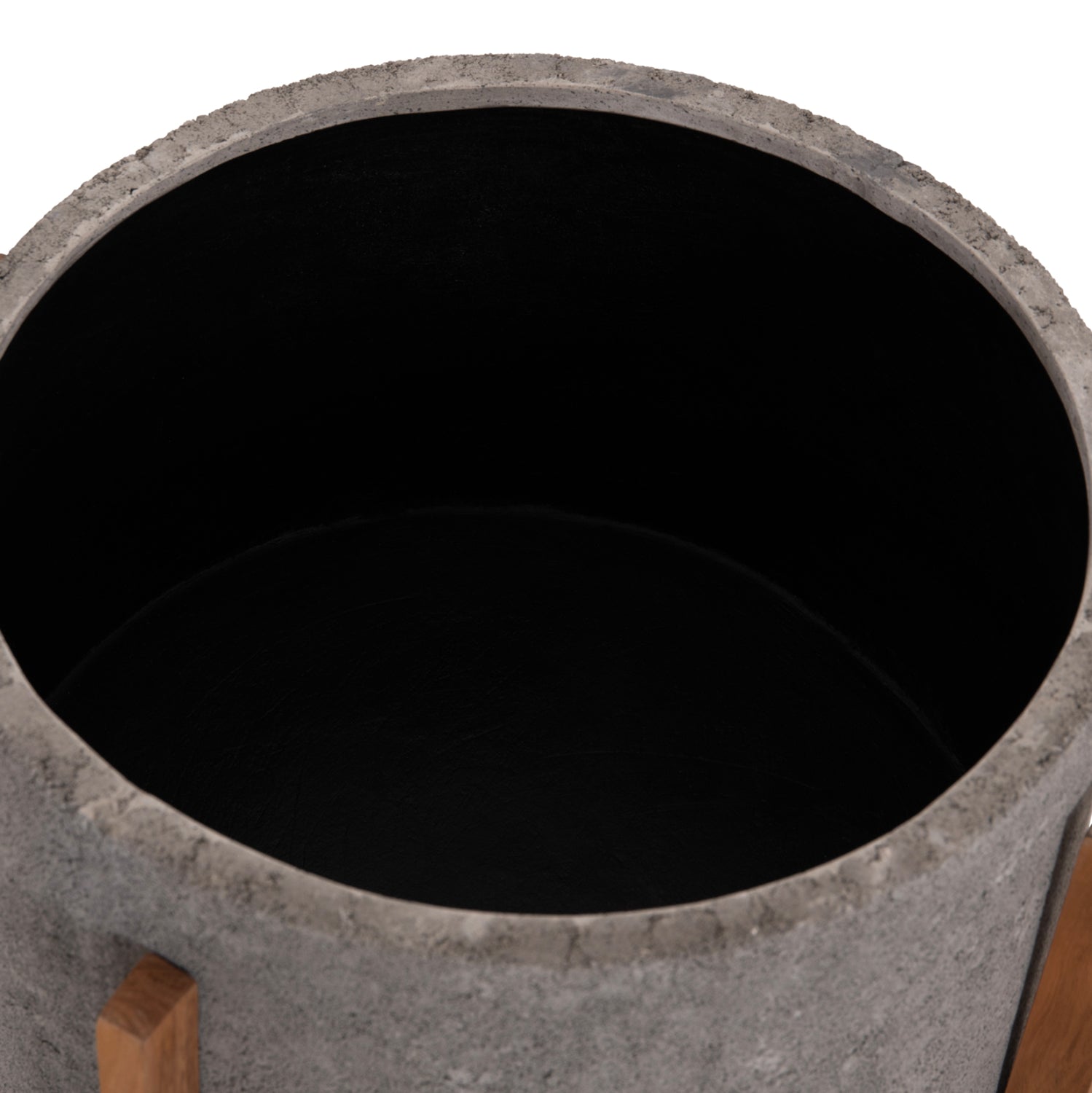 ΓΛΑΣΤΡΑ ΕΣΩΤ.ΧΩΡΟΥ HOFF HM4682.03L FIBER CEMENT ΓΚΡΙ-TEAK ΒΑΣΗ Φ50x35Υεκ