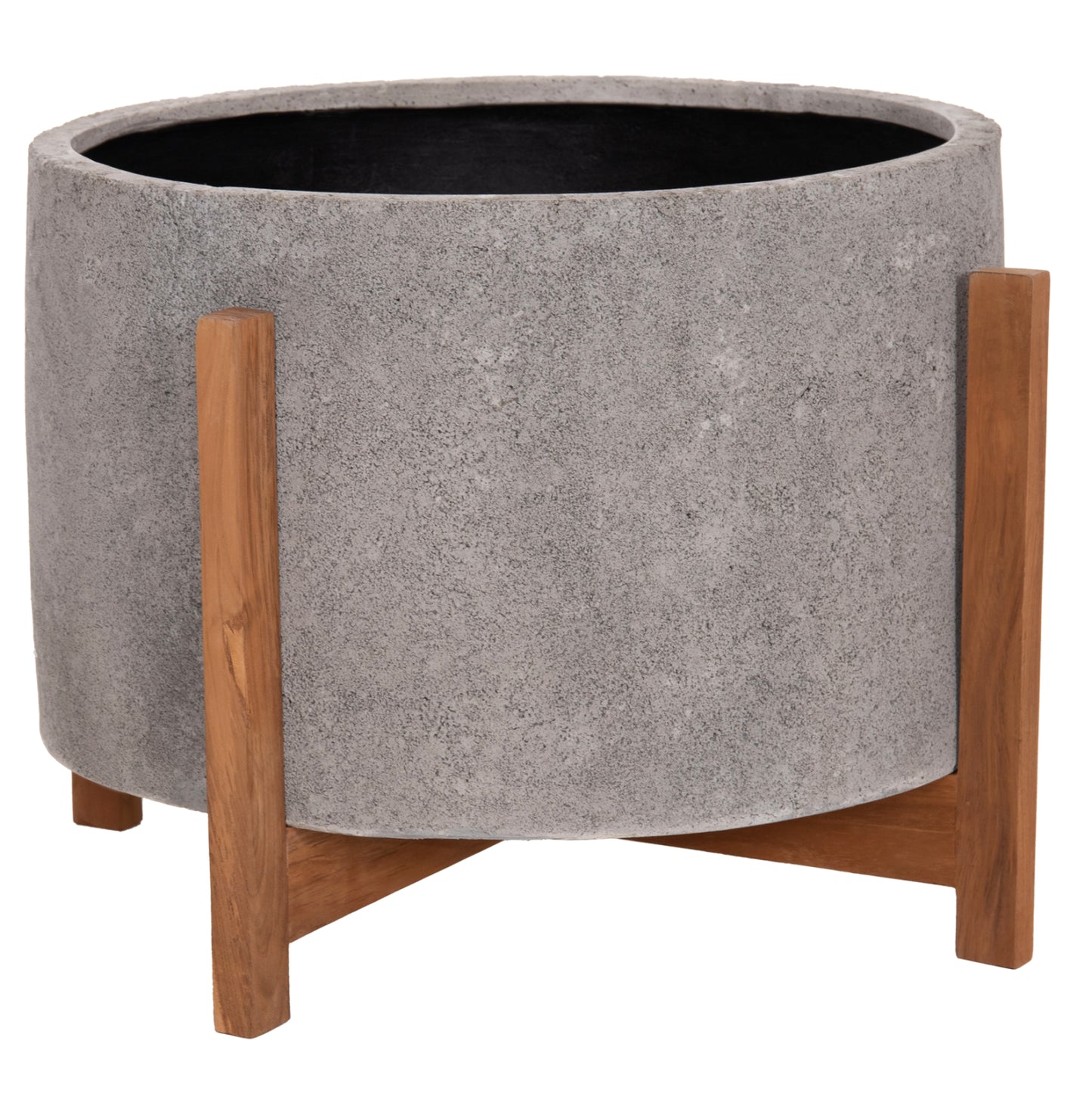 ΓΛΑΣΤΡΑ ΕΣΩΤ.ΧΩΡΟΥ HOFF HM4682.03L FIBER CEMENT ΓΚΡΙ-TEAK ΒΑΣΗ Φ50x35Υεκ