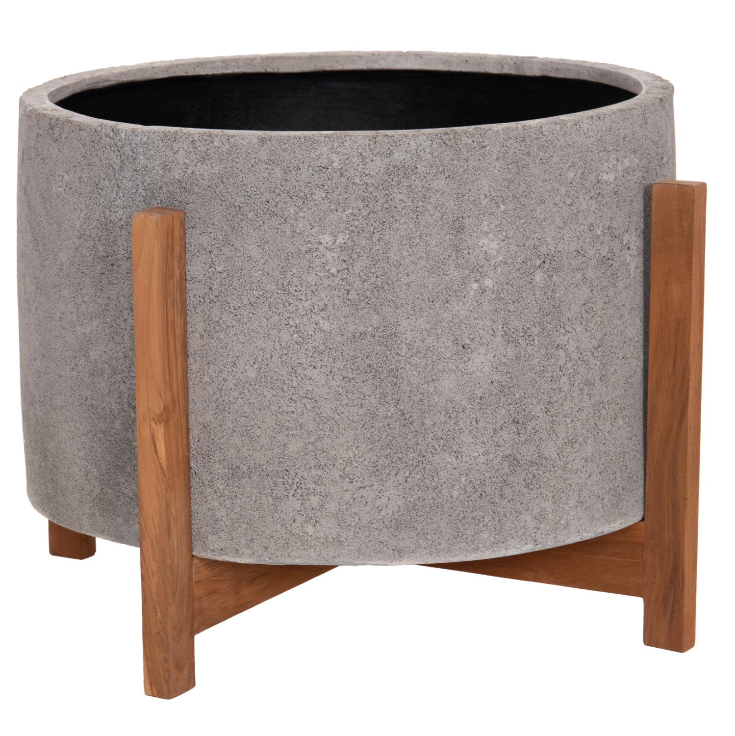 ΓΛΑΣΤΡΑ ΕΣΩΤ.ΧΩΡΟΥ HOFF HM4682.03L FIBER CEMENT ΓΚΡΙ-TEAK ΒΑΣΗ Φ50x35Υεκ