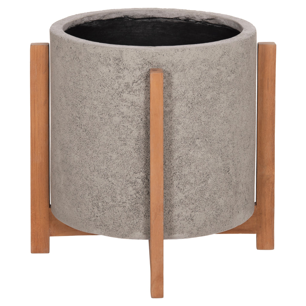 ΓΛΑΣΤΡΑ ΕΣΩΤ.ΧΩΡΟΥ HOFF HM4682.03M FIBER CEMENT ΓΚΡΙ-TEAK ΒΑΣΗ Φ40x39Υεκ