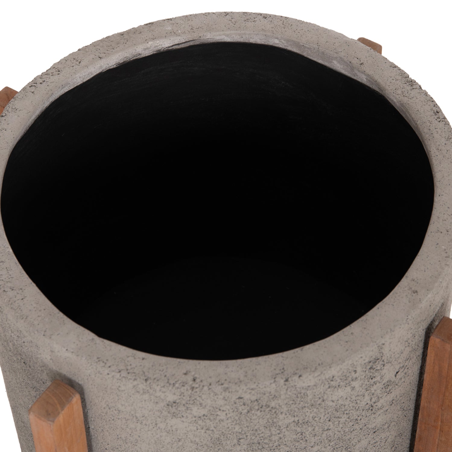 ΓΛΑΣΤΡΑ ΕΣΩΤ.ΧΩΡΟΥ HOFF HM4682.03M FIBER CEMENT ΓΚΡΙ-TEAK ΒΑΣΗ Φ40x39Υεκ