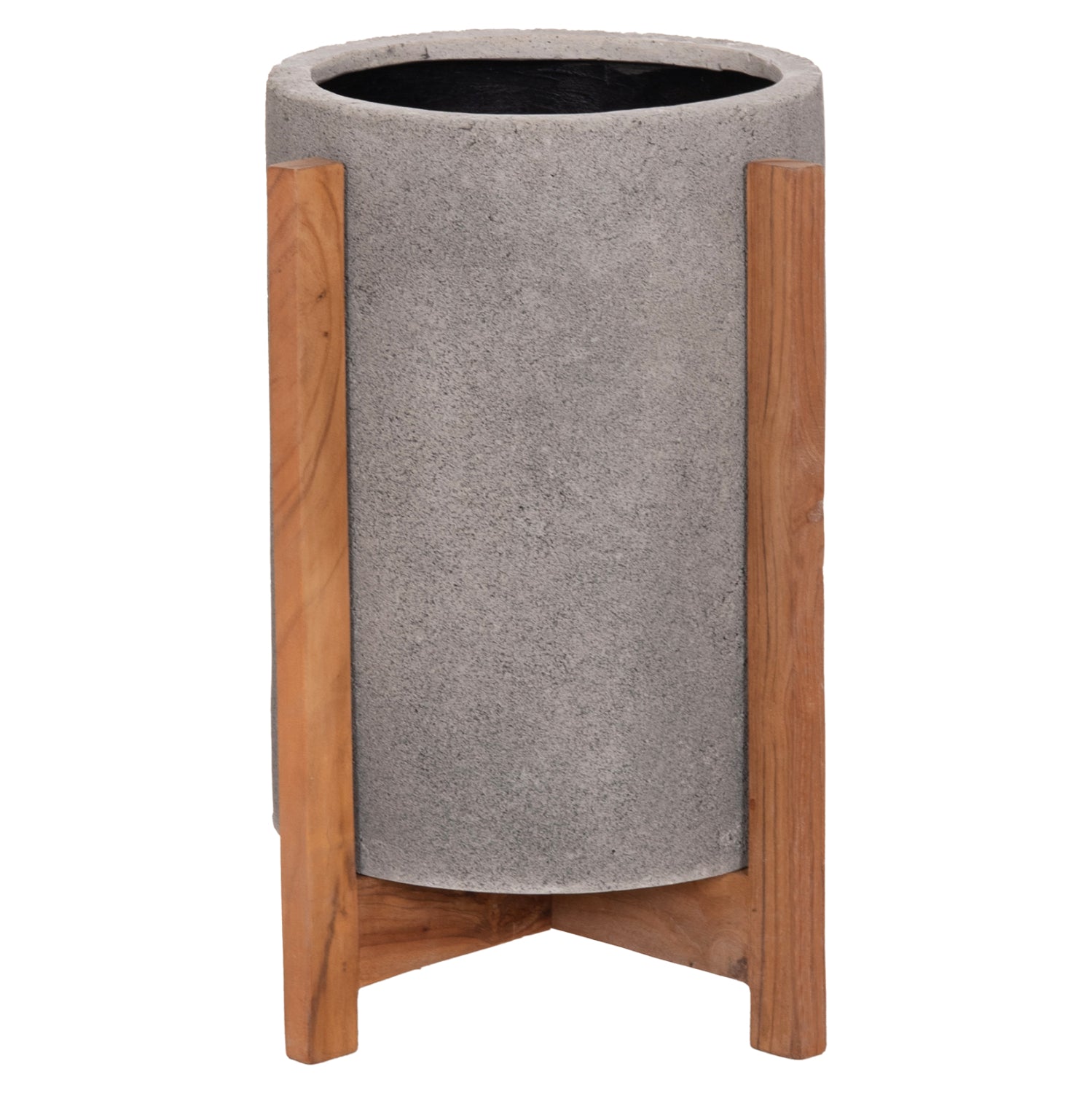ΓΛΑΣΤΡΑ ΕΣΩΤ.ΧΩΡΟΥ HOFF HM4682.03S FIBER CEMENT ΓΚΡΙ-TEAK ΒΑΣΗ Φ33x42Υεκ