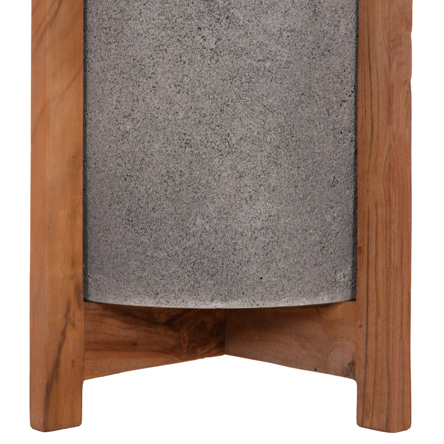 ΓΛΑΣΤΡΑ ΕΣΩΤ.ΧΩΡΟΥ HOFF HM4682.03S FIBER CEMENT ΓΚΡΙ-TEAK ΒΑΣΗ Φ33x42Υεκ