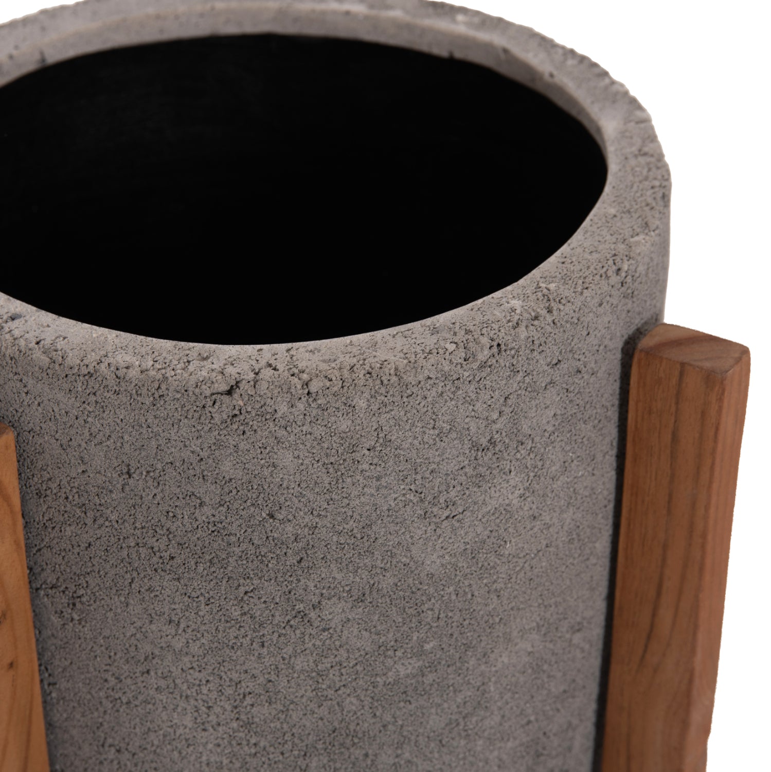 ΓΛΑΣΤΡΑ ΕΣΩΤ.ΧΩΡΟΥ HOFF HM4682.03S FIBER CEMENT ΓΚΡΙ-TEAK ΒΑΣΗ Φ33x42Υεκ