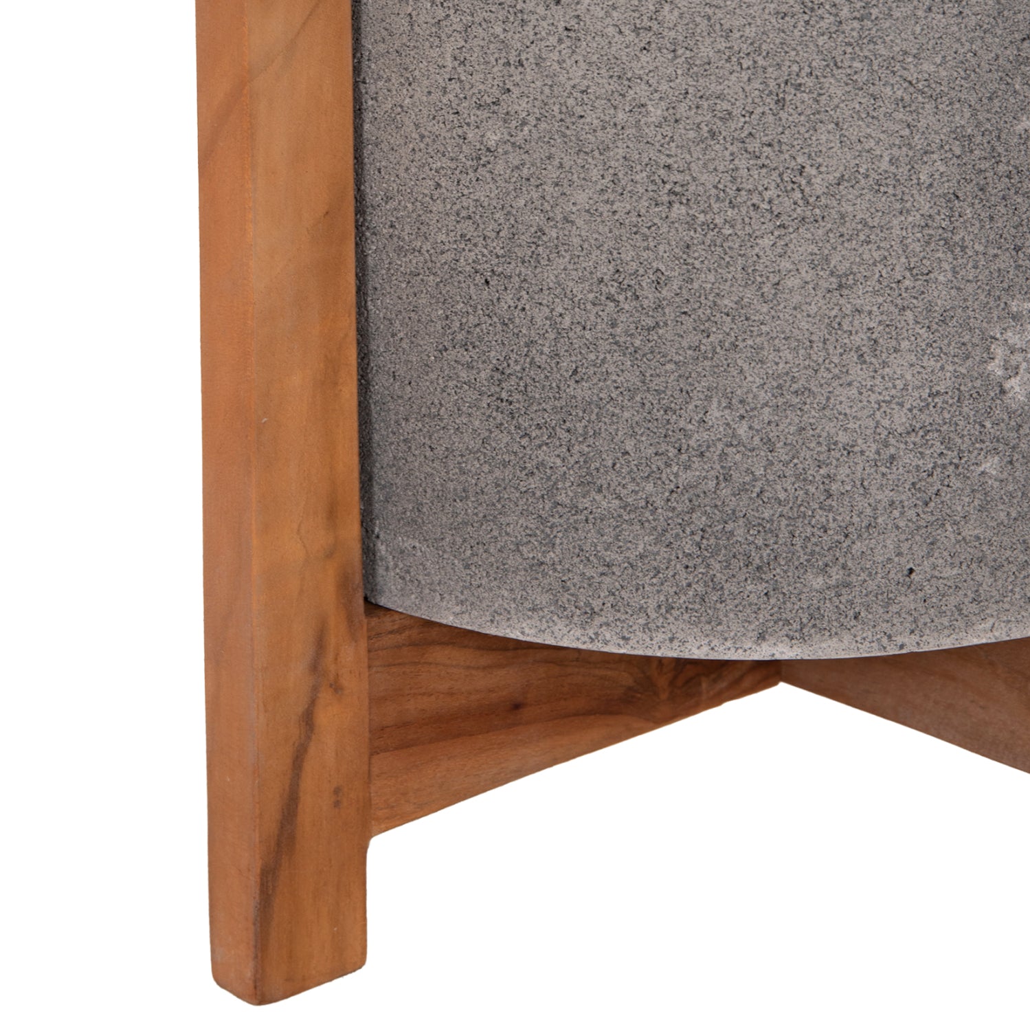 ΓΛΑΣΤΡΑ ΕΣΩΤ.ΧΩΡΟΥ HOFF HM4682.03S FIBER CEMENT ΓΚΡΙ-TEAK ΒΑΣΗ Φ33x42Υεκ