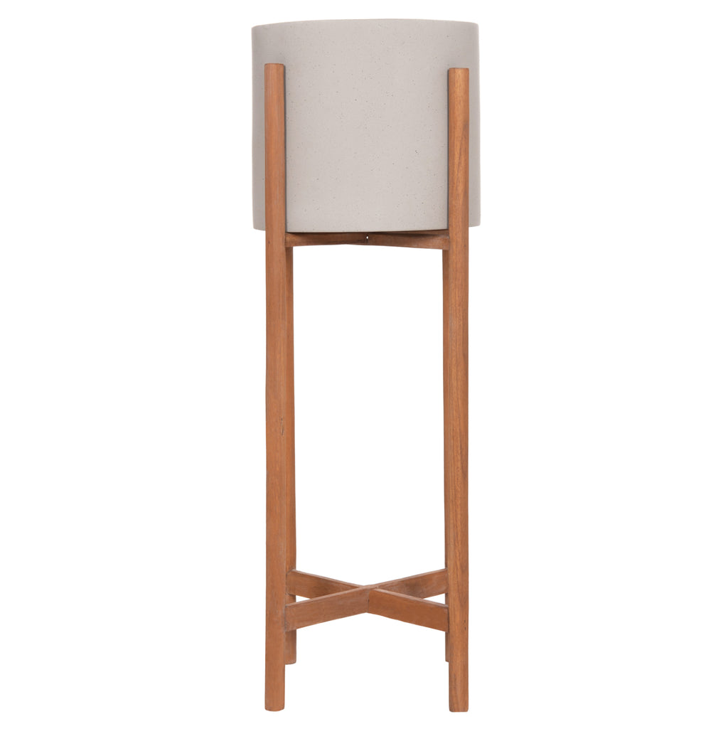 ΓΛΑΣΤΡΑ ΕΣΩΤ.ΧΩΡΟΥ RENTIL HM4684.03L FIBER CEMENT ΧΡΩΜΑ ΓΚΡΙ--ΒΑΣΗ TEAK Φ27x66Υ