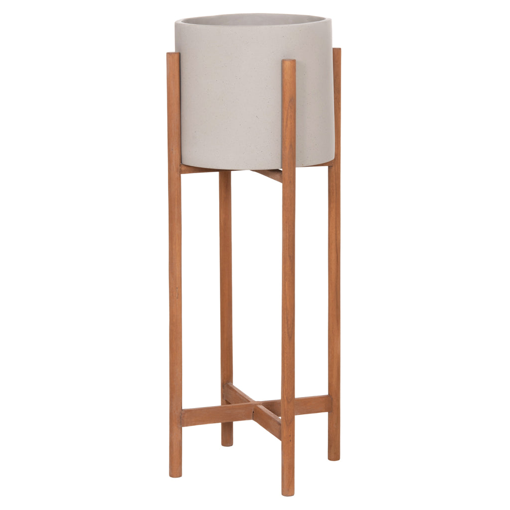 ΓΛΑΣΤΡΑ ΕΣΩΤ.ΧΩΡΟΥ RENTIL HM4684.03L FIBER CEMENT ΧΡΩΜΑ ΓΚΡΙ--ΒΑΣΗ TEAK Φ27x66Υ