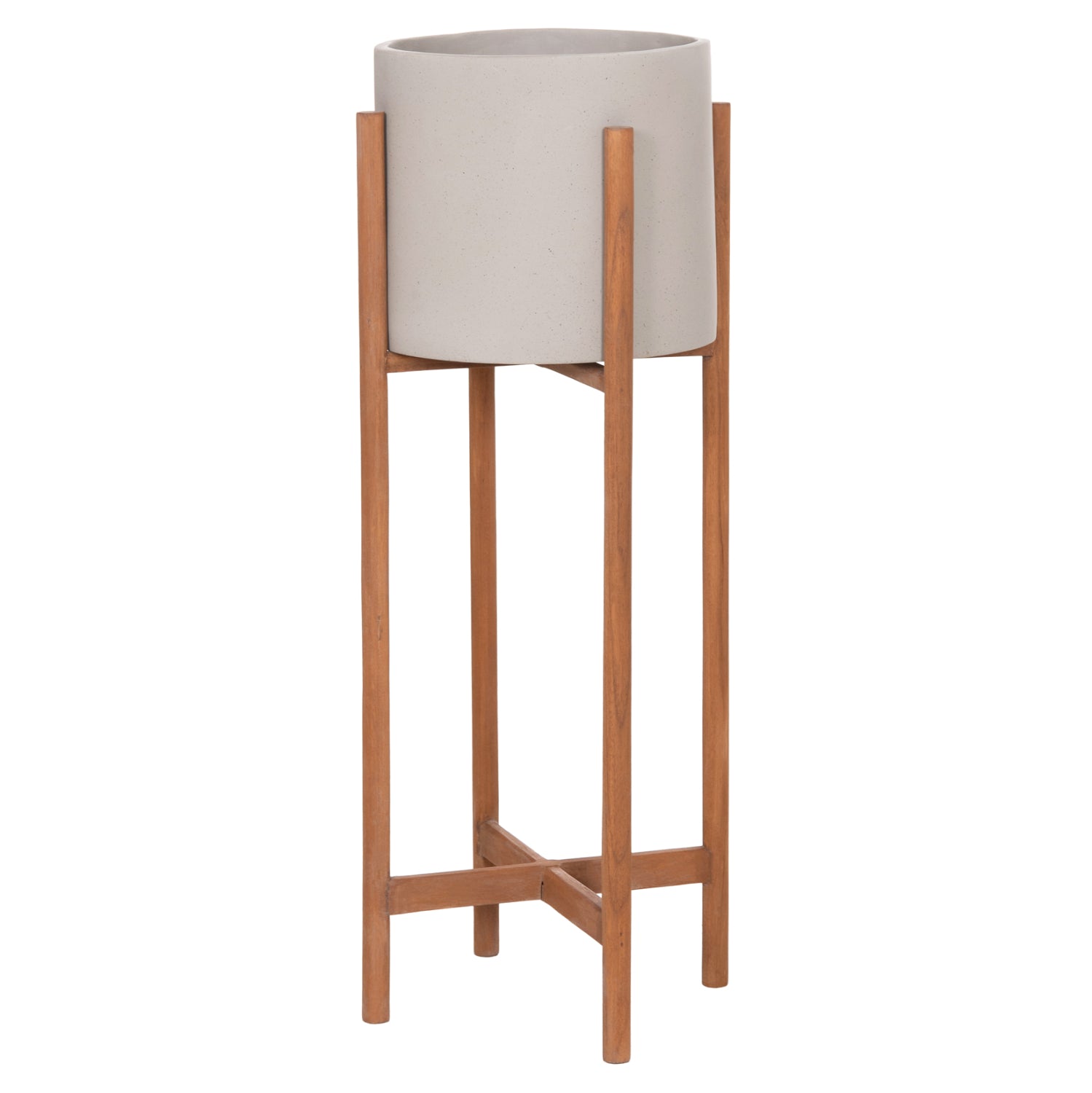ΓΛΑΣΤΡΑ ΕΣΩΤ.ΧΩΡΟΥ RENTIL HM4684.03L FIBER CEMENT ΧΡΩΜΑ ΓΚΡΙ--ΒΑΣΗ TEAK Φ27x66Υ