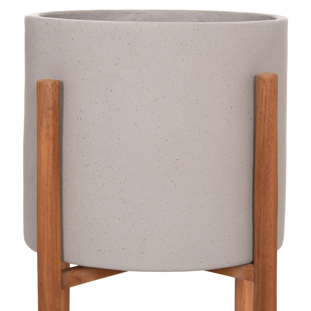 ΓΛΑΣΤΡΑ ΕΣΩΤ.ΧΩΡΟΥ RENTIL HM4684.03S FIBER CEMENT ΧΡΩΜΑ ΓΚΡΙ--ΒΑΣΗ TEAK Φ27x56Υ
