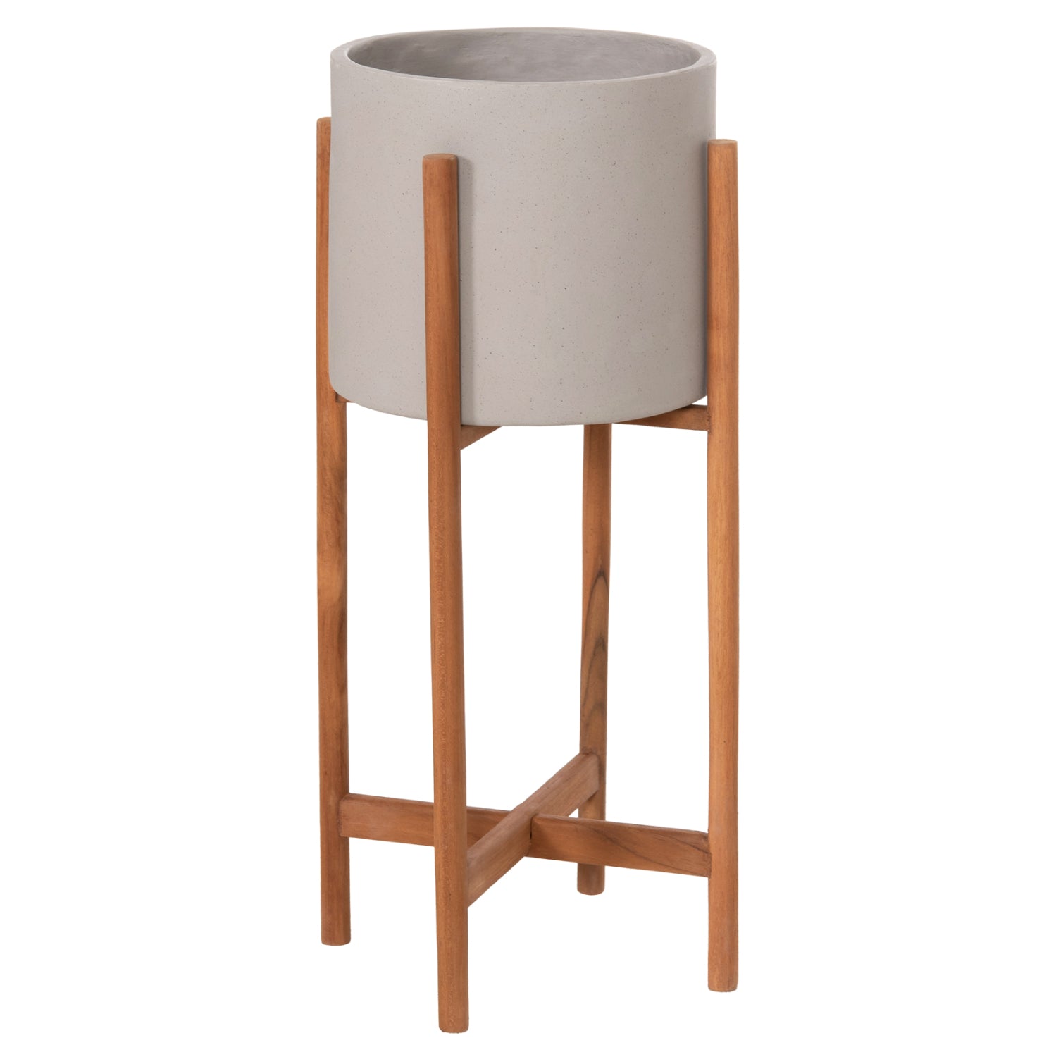 ΓΛΑΣΤΡΑ ΕΣΩΤ.ΧΩΡΟΥ RENTIL HM4684.03S FIBER CEMENT ΧΡΩΜΑ ΓΚΡΙ--ΒΑΣΗ TEAK Φ27x56Υ