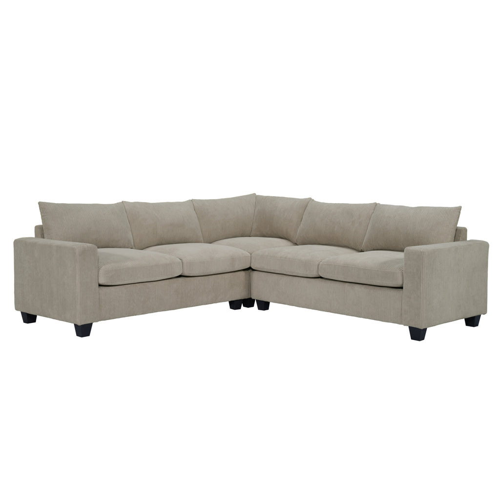 ΓΩΝΙΑΚΟΣ ΚΑΝΑΠΕΣ CALDER HM3286.03 ΜΠΕΖ ΥΦΑΣΜΑ 254x254x91Υεκ.