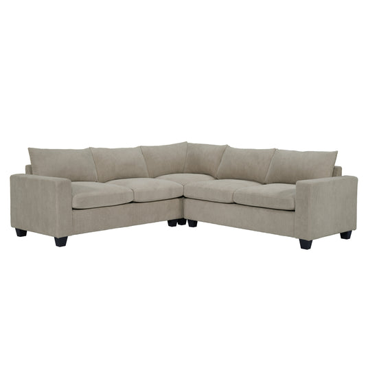 ΓΩΝΙΑΚΟΣ ΚΑΝΑΠΕΣ CALDER HM3286.03 ΜΠΕΖ ΥΦΑΣΜΑ 254x254x91Υεκ.