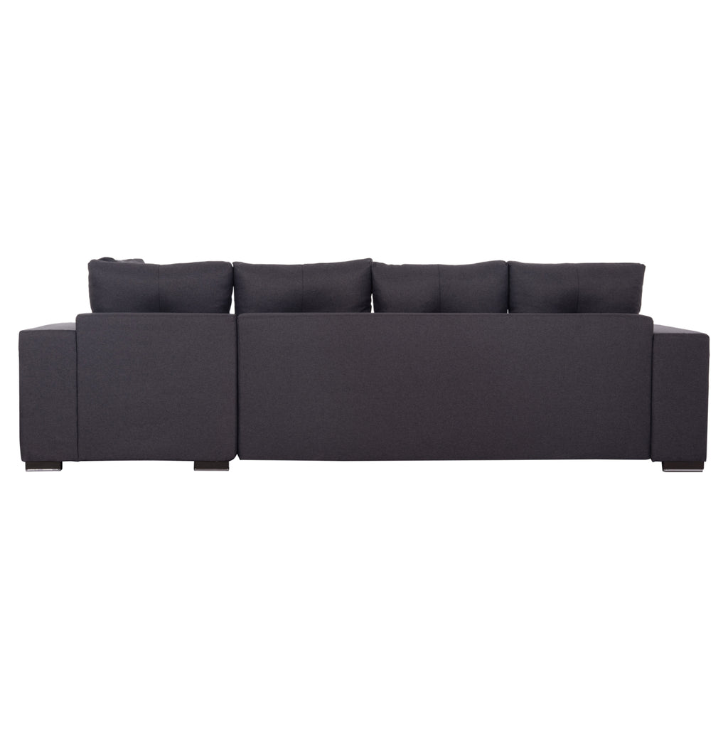 ΓΩΝΙΑΚΟΣ ΚΑΝΑΠΕΣ-ΚΡΕΒΑΤΙ ΜΕ ΑΠΟΘ.ΧΩΡΟ TRENDSTON HM3302.01R ΓΚΡΙ ΥΦΑΣΜΑ 298x177x95Υεκ