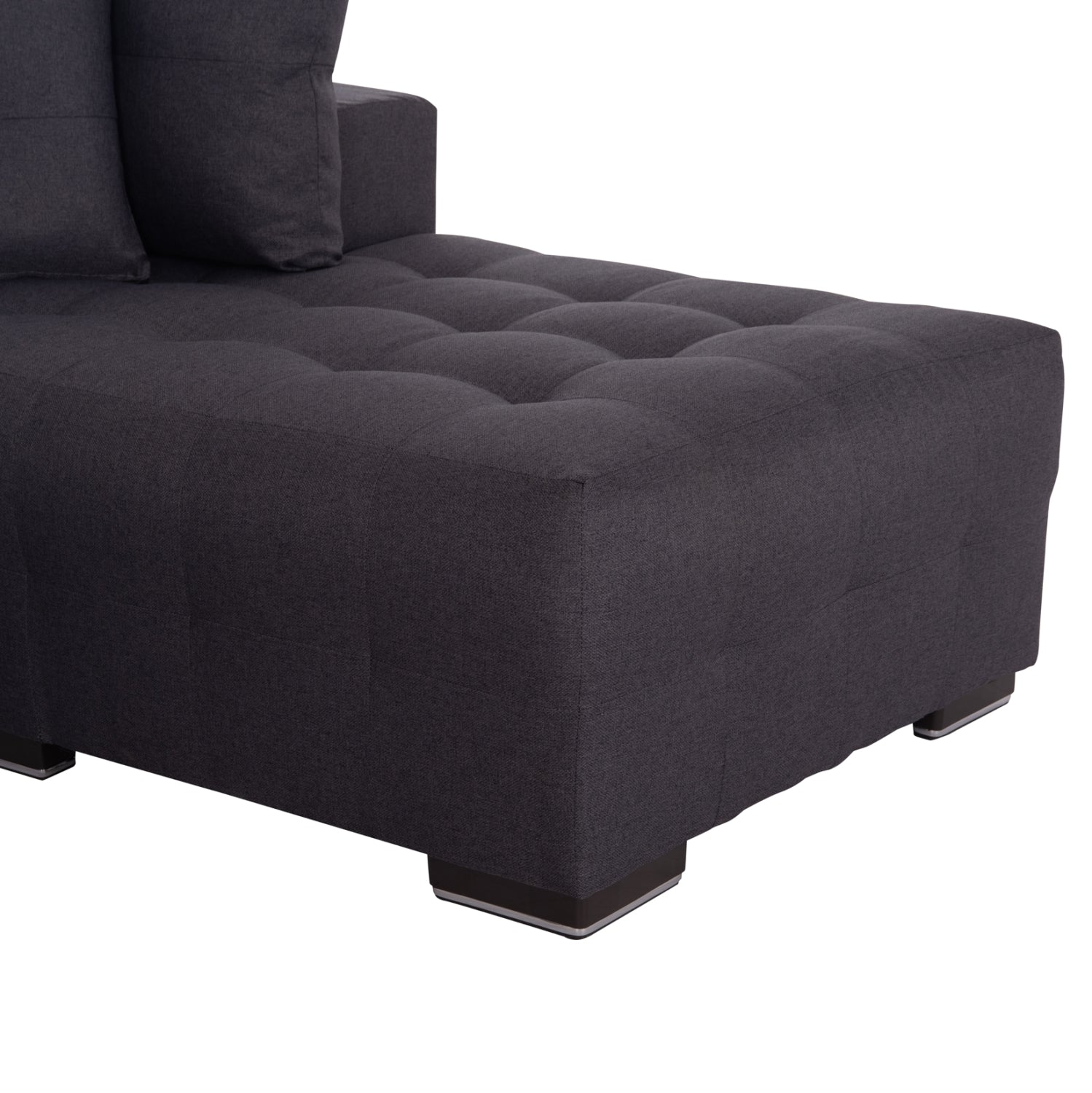 ΓΩΝΙΑΚΟΣ ΚΑΝΑΠΕΣ-ΚΡΕΒΑΤΙ ΜΕ ΑΠΟΘ.ΧΩΡΟ TRENDSTON HM3302.01R ΓΚΡΙ ΥΦΑΣΜΑ 298x177x95Υεκ