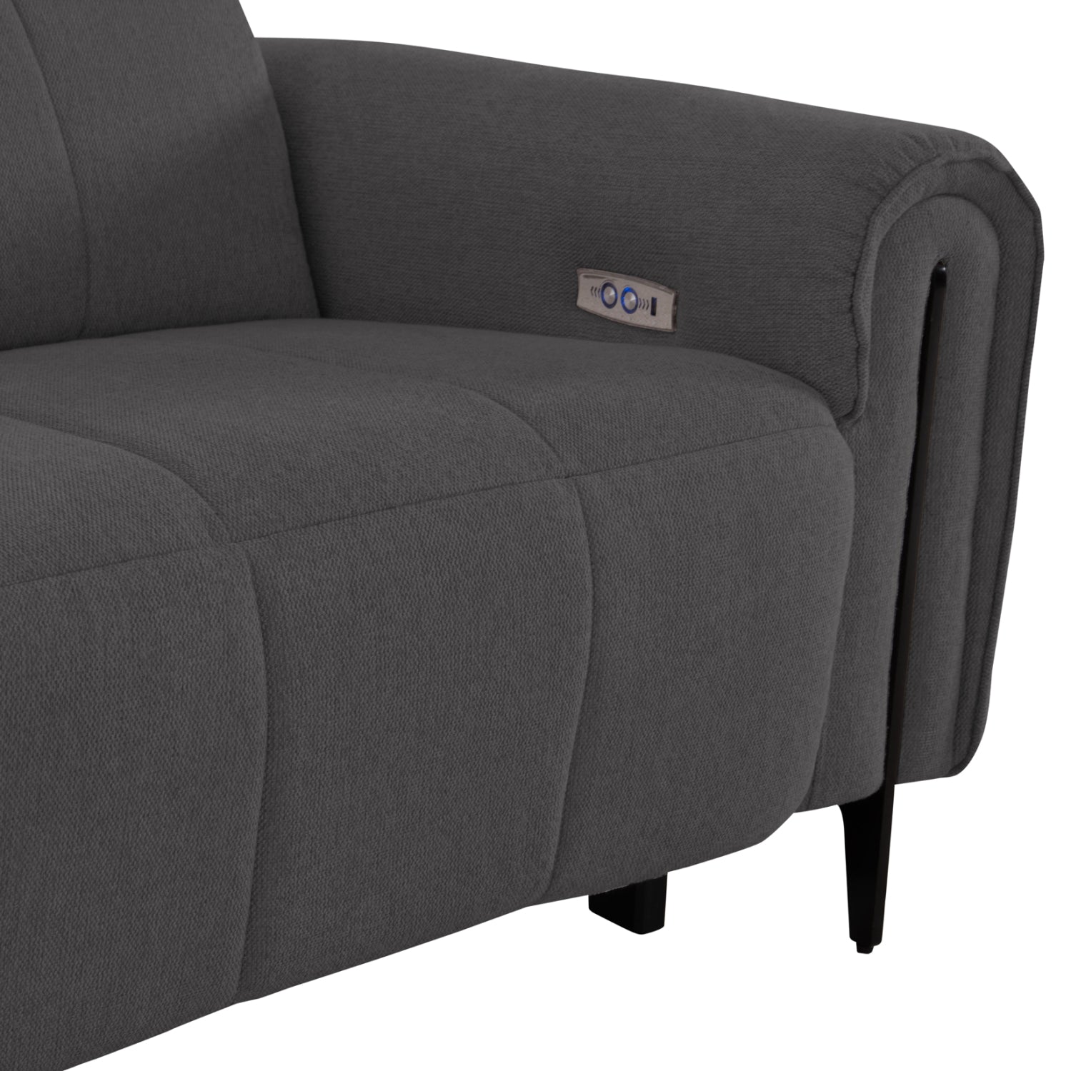 ΓΩΝΙΑΚΟΣ ΚΑΝΑΠΕΣ ΜΕ RECLINE ORACLE HM3290.01 ΓΚΡΙ ΥΦΑΣΜΑ 260x260x90(κάθισμα)x94Υεκ.