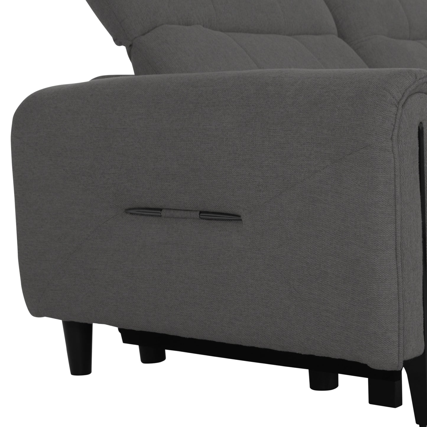 ΓΩΝΙΑΚΟΣ ΚΑΝΑΠΕΣ ΜΕ RECLINE ORACLE HM3290.01 ΓΚΡΙ ΥΦΑΣΜΑ 260x260x90(κάθισμα)x94Υεκ.