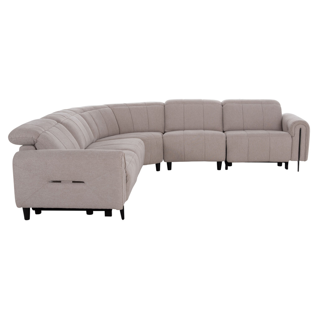 ΓΩΝΙΑΚΟΣ ΚΑΝΑΠΕΣ ΜΕ RECLINE ORACLE HM3290.02 ΜΠΕΖ ΥΦΑΣΜΑ 260x260x90(κάθισμα)x94Υεκ.