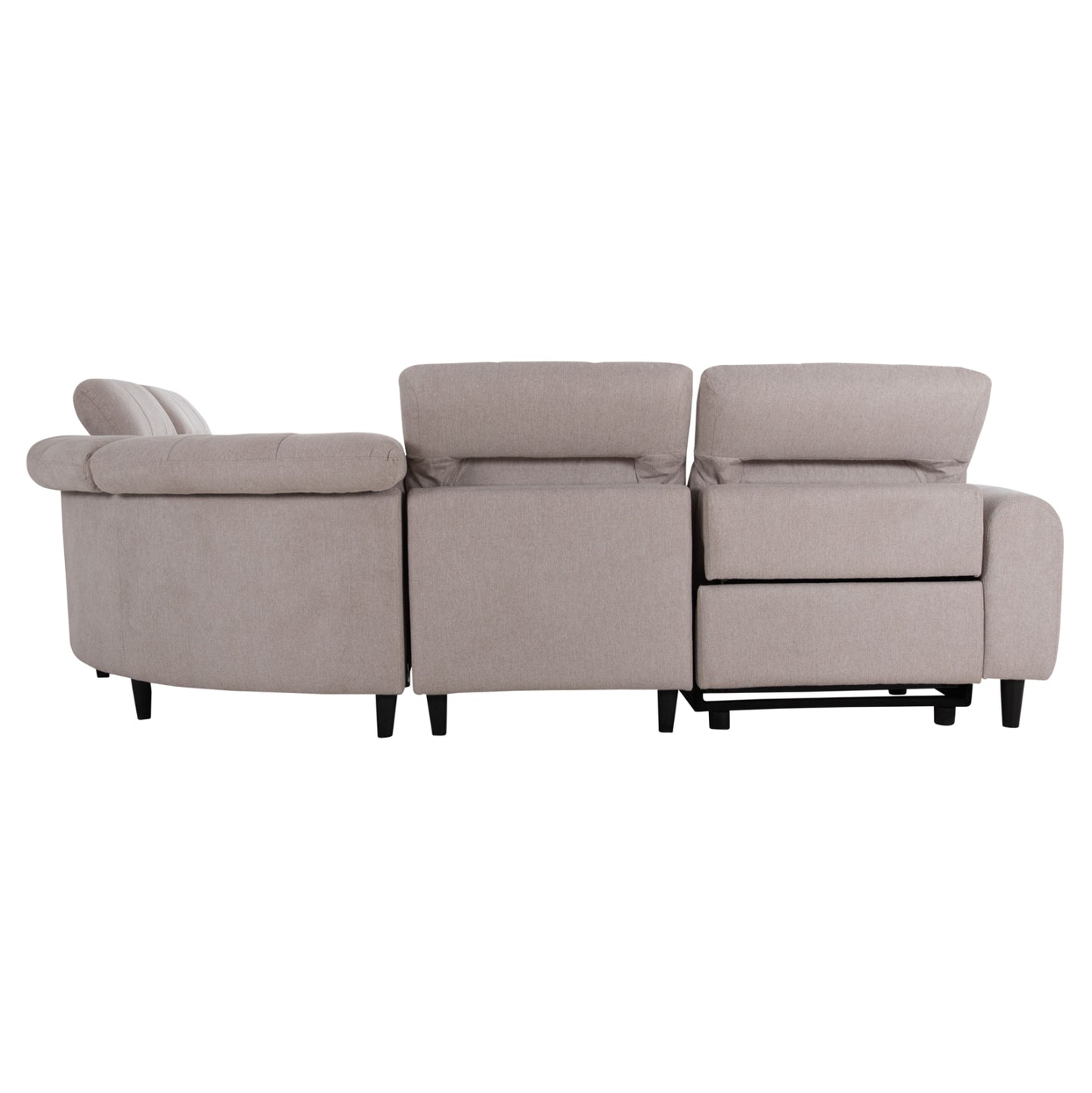 ΓΩΝΙΑΚΟΣ ΚΑΝΑΠΕΣ ΜΕ RECLINE ORACLE HM3290.02 ΜΠΕΖ ΥΦΑΣΜΑ 260x260x90(κάθισμα)x94Υεκ.