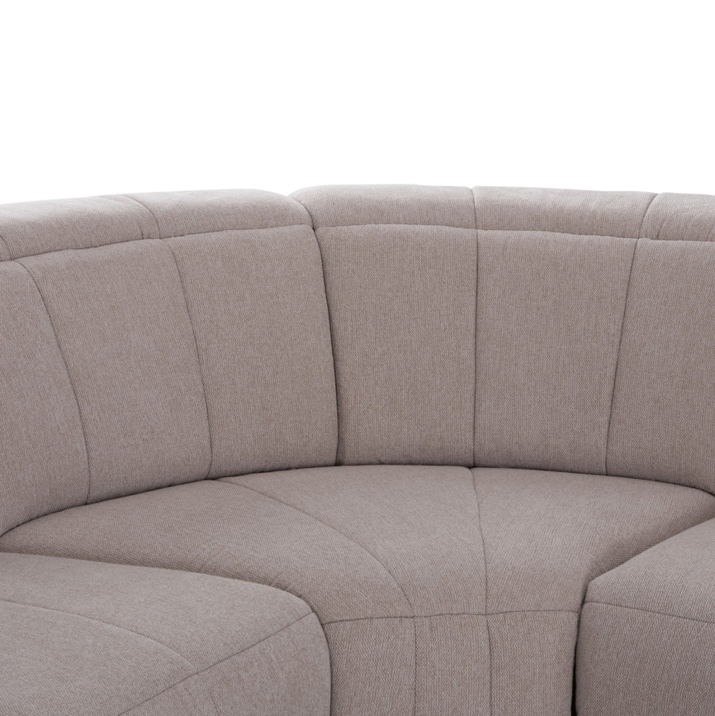 ΓΩΝΙΑΚΟΣ ΚΑΝΑΠΕΣ ΜΕ RECLINE ORACLE HM3290.02 ΜΠΕΖ ΥΦΑΣΜΑ 260x260x90(κάθισμα)x94Υεκ.
