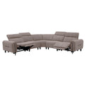 ΓΩΝΙΑΚΟΣ ΚΑΝΑΠΕΣ ΜΕ RECLINE ORACLE HM3290.02 ΜΠΕΖ ΥΦΑΣΜΑ 260x260x90(κάθισμα)x94Υεκ.