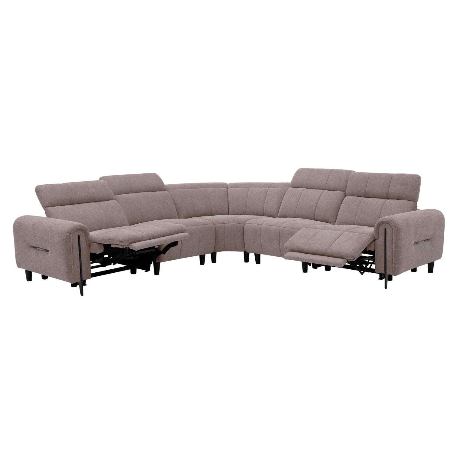ΓΩΝΙΑΚΟΣ ΚΑΝΑΠΕΣ ΜΕ RECLINE ORACLE HM3290.02 ΜΠΕΖ ΥΦΑΣΜΑ 260x260x90(κάθισμα)x94Υεκ.