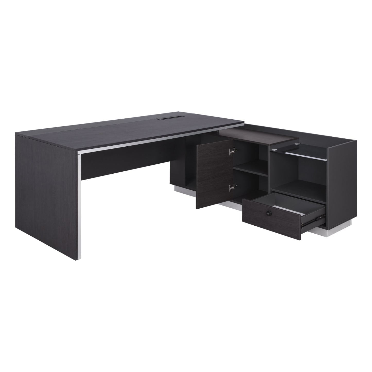 ΓΡΑΦΕΙΟ ΕΠΑΓΓΕΛΜΑΤΙΚΟ ΔΕΞΙΑ ΓΩΝΙΑ ROSEWOOD HM2112R 200X160X76Υ εκ.