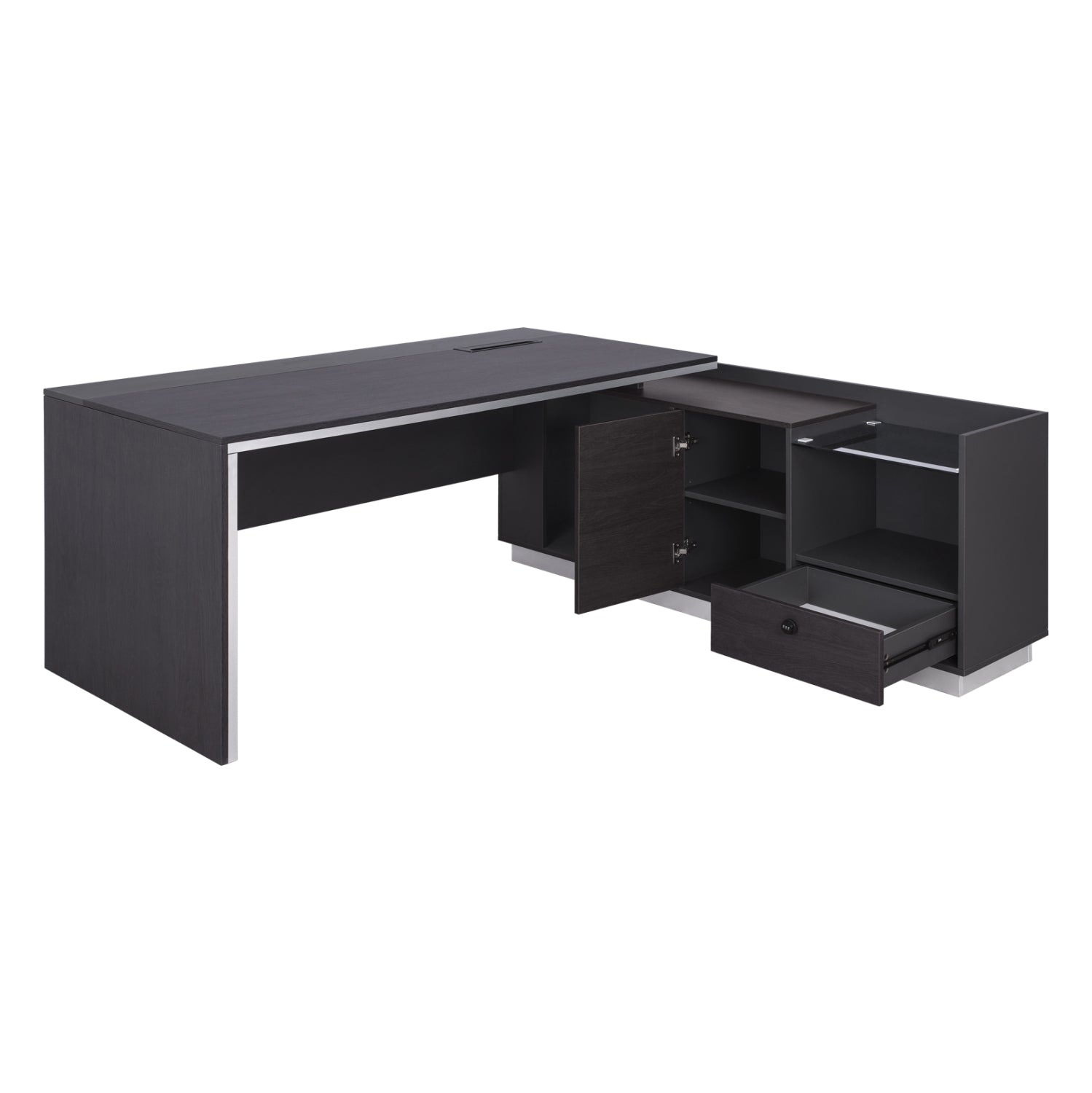ΓΡΑΦΕΙΟ ΕΠΑΓΓΕΛΜΑΤΙΚΟ ΔΕΞΙΑ ΓΩΝΙΑ ROSEWOOD HM2112R 200X160X76Υ εκ.