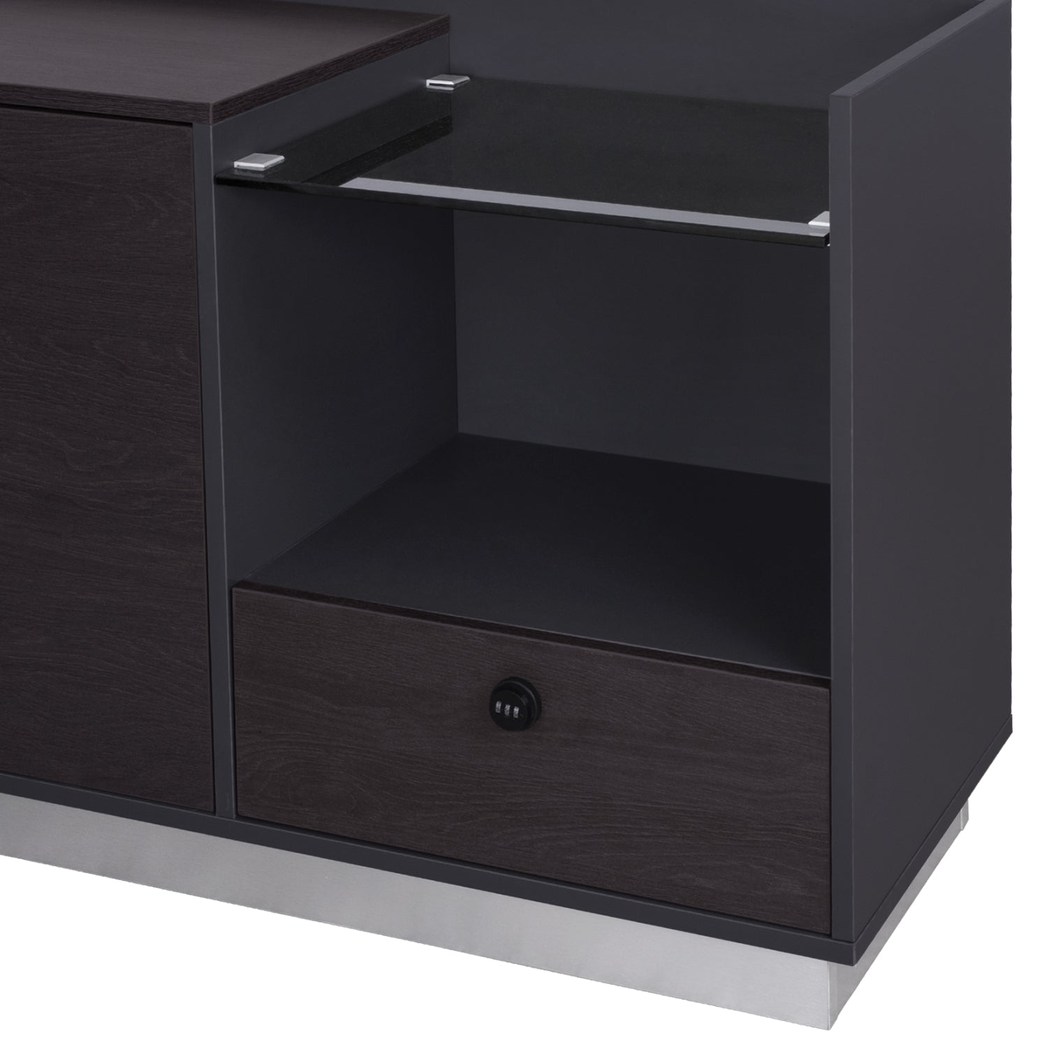 ΓΡΑΦΕΙΟ ΕΠΑΓΓΕΛΜΑΤΙΚΟ ΔΕΞΙΑ ΓΩΝΙΑ ROSEWOOD HM2112R 200X160X76Υ εκ.