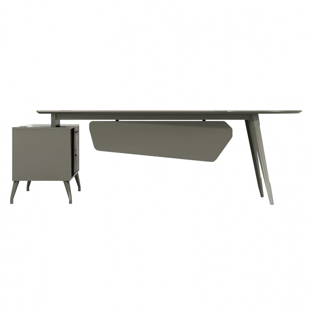 ΓΡΑΦΕΙΟ ΕΠΑΓΓΕΛΜΑΤΙΚΟ LUX SERIES 237X160X75Yεκ. ΔΕΞΙΑ ΓΩΝΙΑ ΣΤΑΧΤΙ ΜΟΚΑ HM2117R