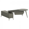 ΓΡΑΦΕΙΟ ΕΠΑΓΓΕΛΜΑΤΙΚΟ LUX SERIES 237X160X75Yεκ. ΔΕΞΙΑ ΓΩΝΙΑ ΣΤΑΧΤΙ ΜΟΚΑ HM2117R