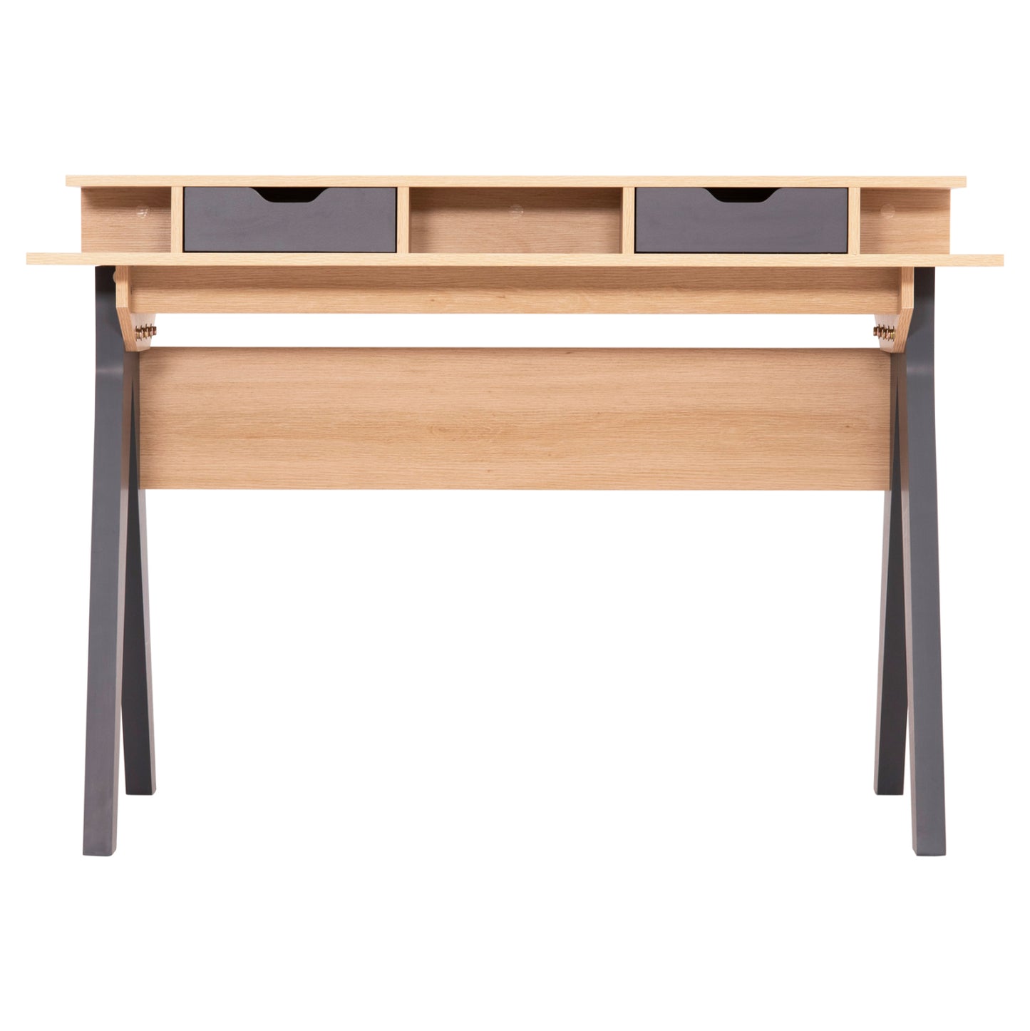 ΓΡΑΦΕΙΟ REXIN HM18290 ΜΕΛΑΜΙΝΗ ΣΕ SONAMA-ΓΚΡΙ 120x19-59x75-85,5ΥΥεκ.
