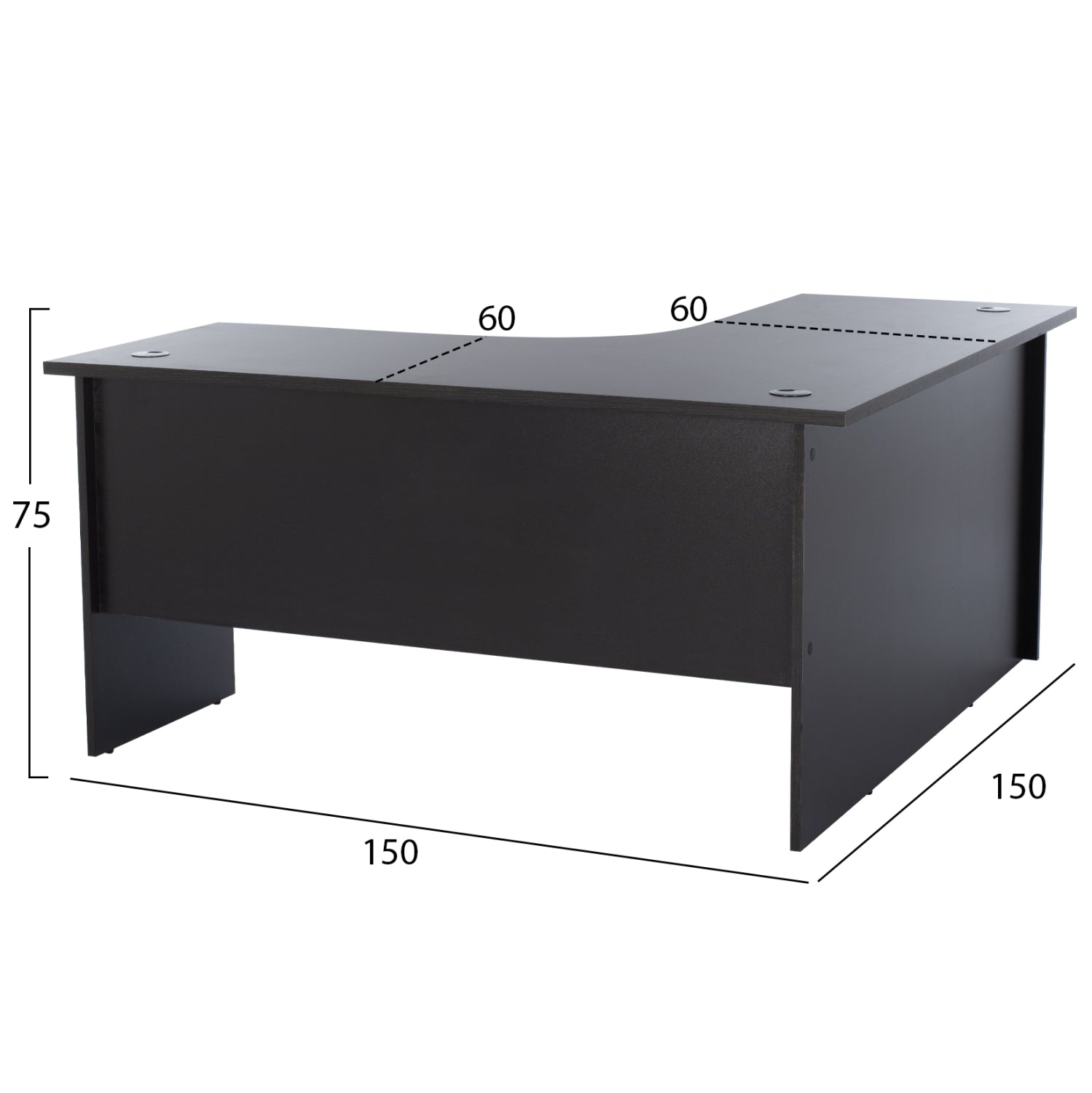 ΓΡΑΦΕΙΟ ΓΩΝΙΑ ΕΠΑΓΓΕΛΜΑΤΙΚΟ CAITLYN 150Χ150Χ75εκ HM2019.02 ΒΕΓΓΕ